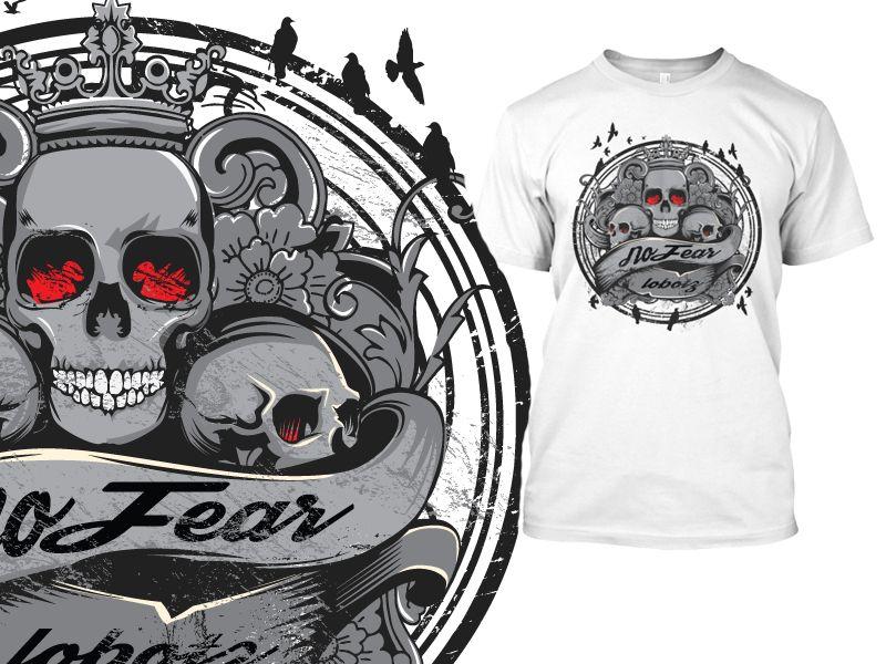 Cool Evil Logo - Cool Skull Shirt No Fear - No Evil by Lobotz Logos | Dribbble | Dribbble