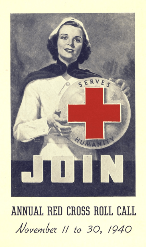 White Globe Red Cross Logo - Join : Annual Red Cross Roll Call November 11 to 19