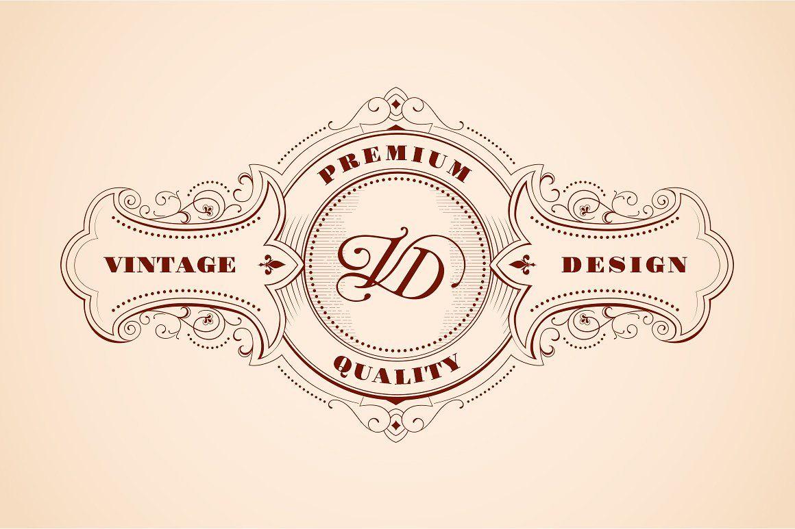Classic Logo - Vintage Logo Design Woodcut Style ~ Logo Templates ~ Creative Market