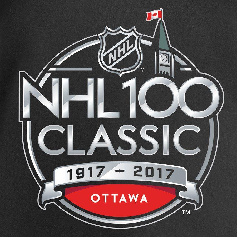 Classic Logo - Women's Fanatics Branded Black 2017 NHL 100 Classic Logo V Neck T Shirt