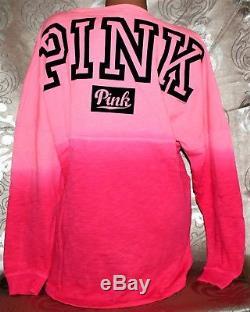 Varsity L Logo - Nwot Victoria's Secret Pink Ombre Boyfriend Varsity Crew Logo ...