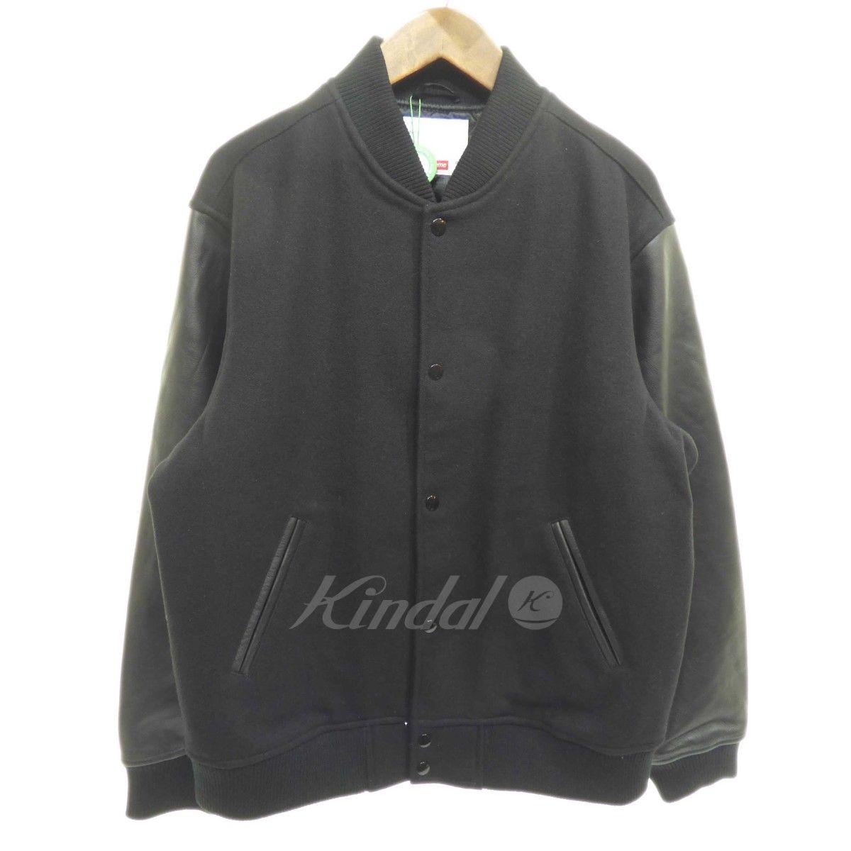 Varsity L Logo - kindal: SUPREME Motion Logo Varsity Jacket black size: L