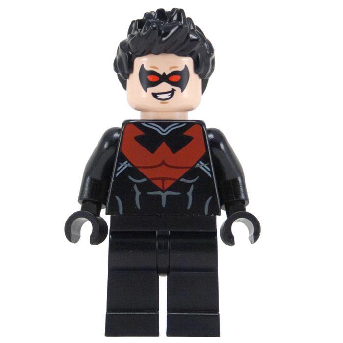 Superhero Nightwing Logo - LEGO Nightwing with Red Logo Suit Minifigure | The Daily Brick