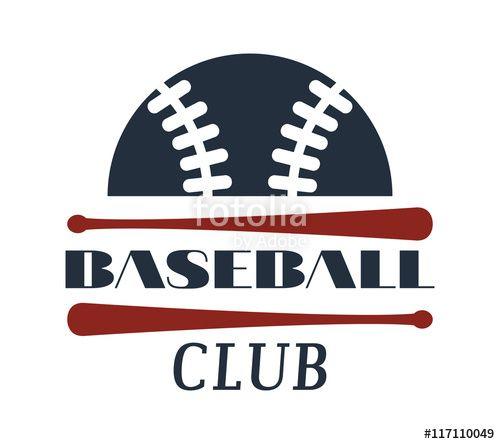Champion Sports Logo - Template logo for baseball sport team with sport sign and symbols