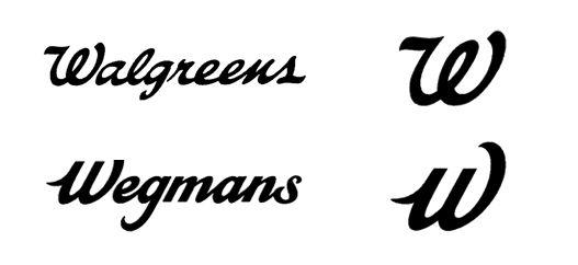 Walgreens w Logo - Walgreens sues Wegmans. Logo too similar? - A3 Design