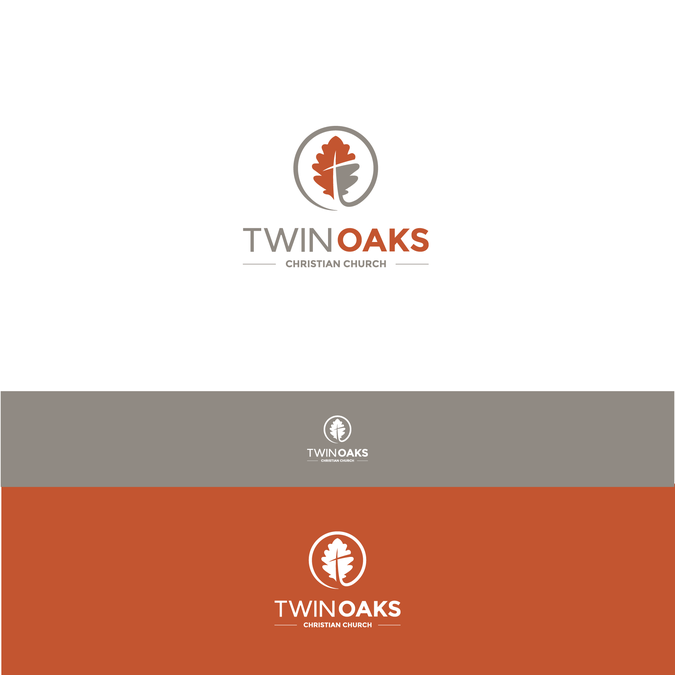 Christian Modern Logo - Clean, simple, modern logo for Twin Oaks Christian Church. Logo