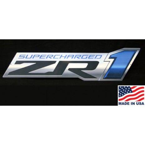 ZR1 Logo - Supercharged ZR1 Emblem Metal Sign. The Corvette Store