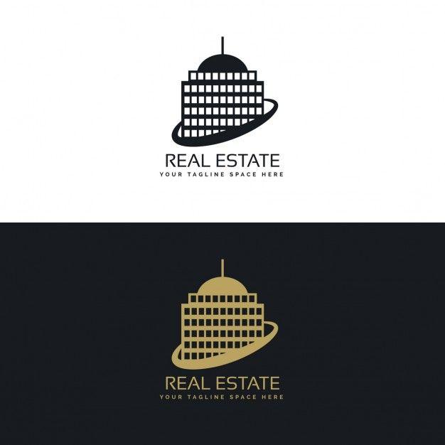Black and Gold Logo - Black and gold logo with a building Vector | Free Download