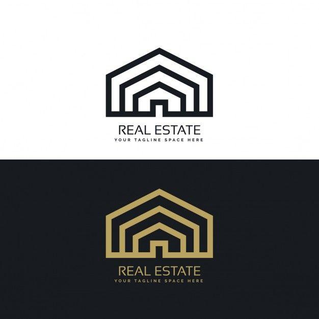 Black and Gold Logo - Black and gold house logo Vector | Free Download