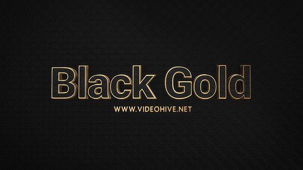 Black and Gold Logo - Black Gold Logo V5 by Soundar01 | VideoHive