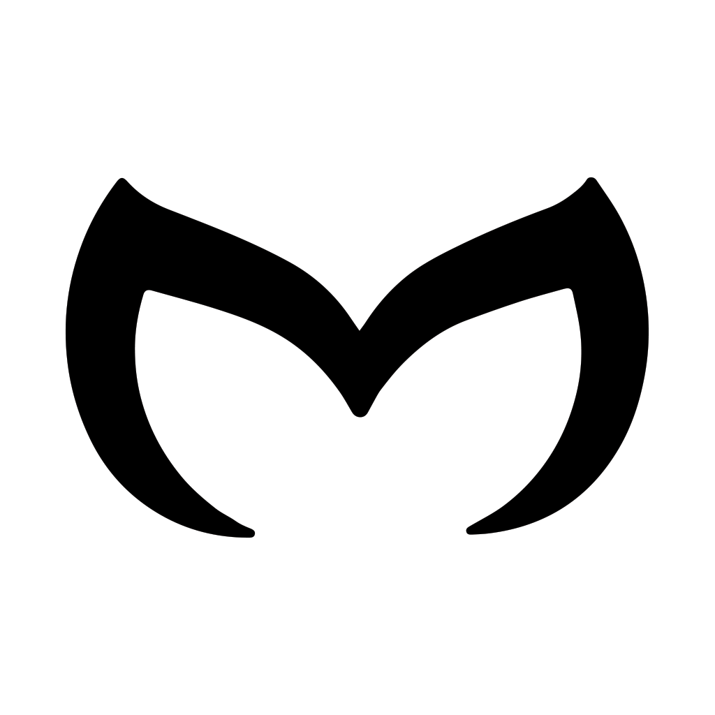Angry Mazda Logo - Evil Mazda Badge Decal - Level 2 Graphics