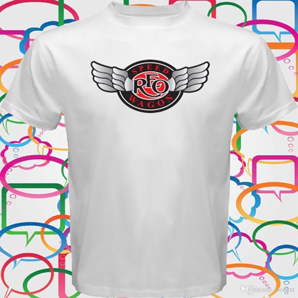 REO Speedwagon Logo - REO Speedwagon Logo Legend Of Rock Men'S White T Shirt Size S M L XL ...