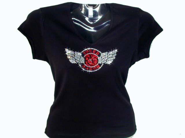 REO Speedwagon Logo - REO Speedwagon Logo Swarovski Crystal Rhinestone T Shirt ...