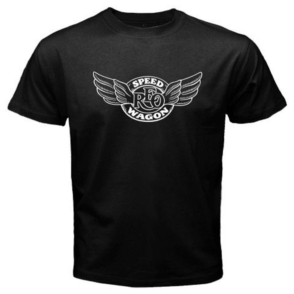 REO Speedwagon Logo - New REO SPEEDWAGON Logo Legend Of Rock Men'S Black T Shirt Size ...