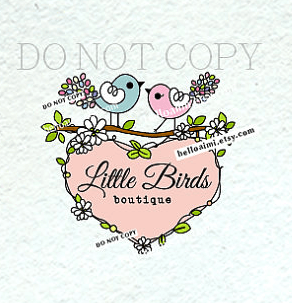 Two Birds Logo - two birds logo, love heart and bird design, logo template, adorable