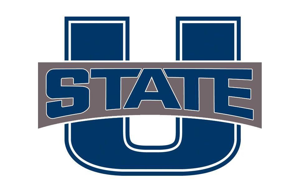 USU Logo - USU Logo Tweak. Added Gray Banner behind State. Landry Heaton