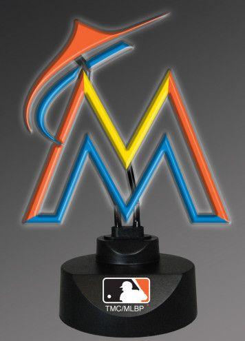 Miami Marlins Team Logo - Miami Marlins Team Logo Neon Lamp