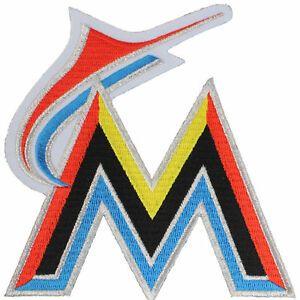 Miami Marlins Team Logo - Miami Marlins MLB Official Licensed M Letter Sleeve Team Logo