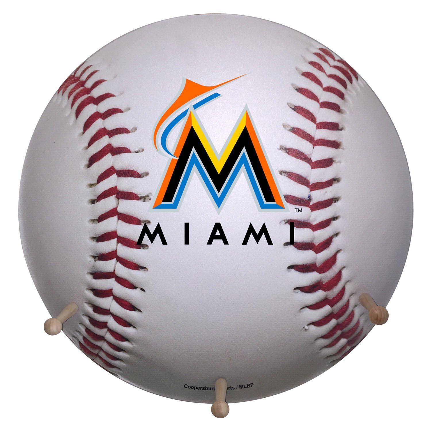 Miami Marlins Team Logo - Miami Marlins Baseball Coat Rack Team Logo