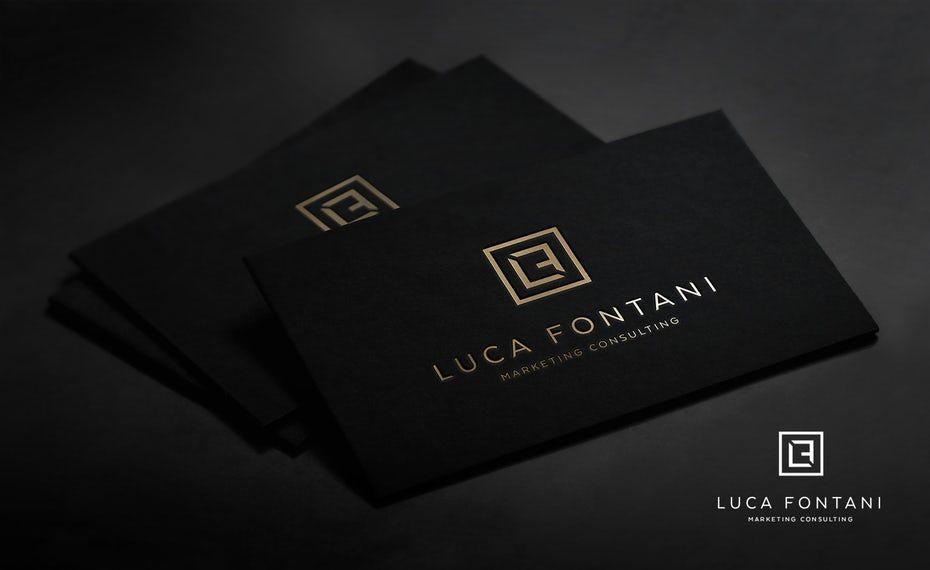 Black and Gold Logo - Colors in marketing and advertising