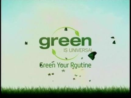 Green Is Universal Logo - Universal Media Studios (Green is Universal)
