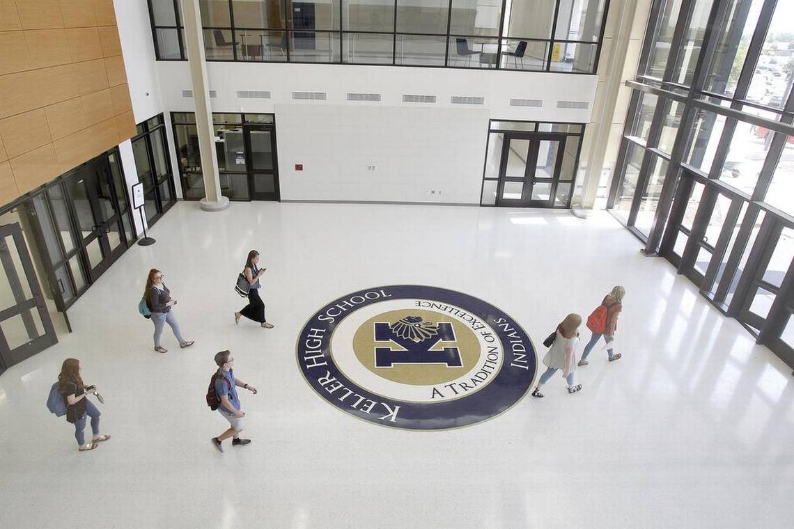 Keller Indians Logo - Students and staff at Keller High School give the $23 million