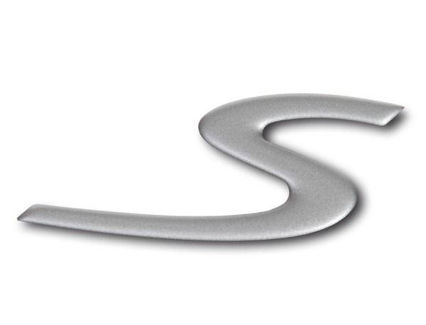 Metallic S Logo - Logo S in Titantium Metallic for Porsche Boxster