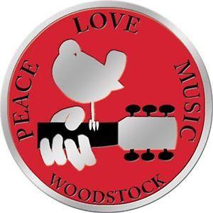 Woodstock Logo - WOODSTOCK LOGO - METALLIC STICKER 3 x 3 - BRAND NEW - DECAL MUSIC ...