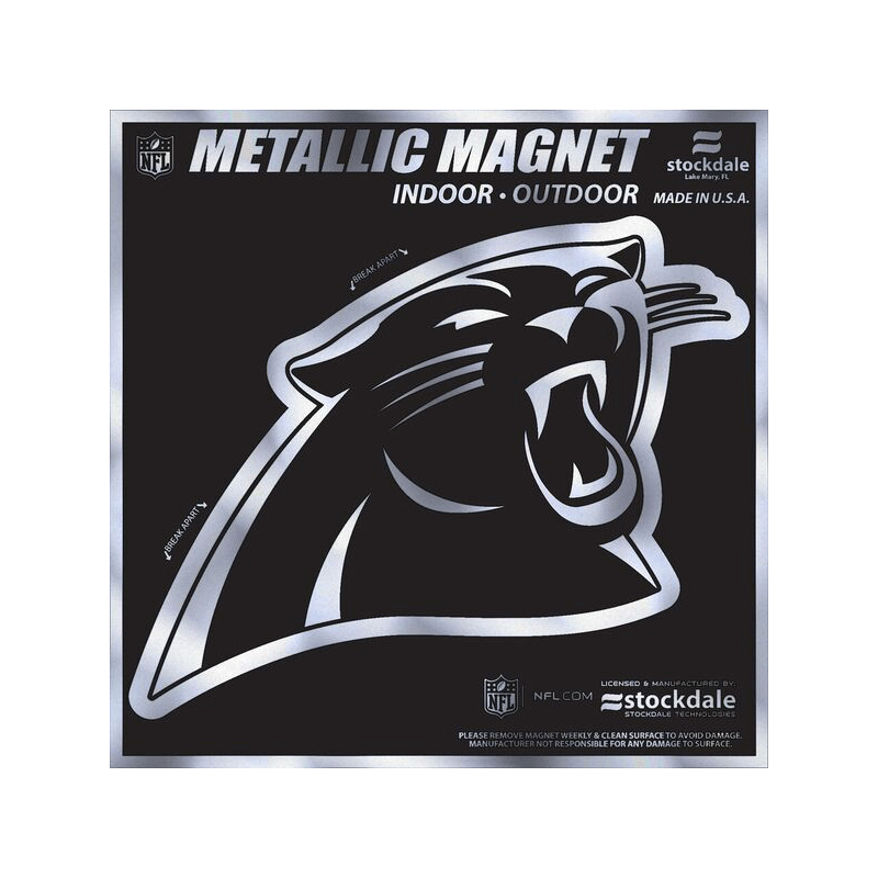 Metallic S Logo - Die Cut Metallic Logo Magnet. Carolina Panthers Official Shop