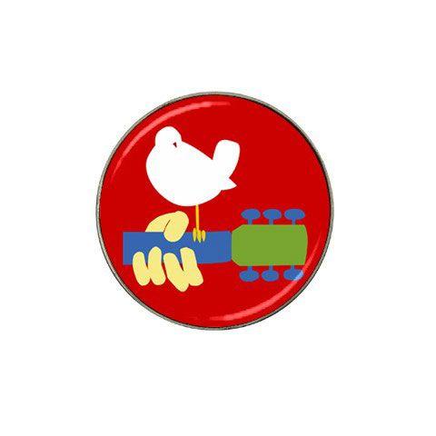 Woodstock Logo - Woodstock Festival-Concert 1969, Dove & Guitar : Golf Ball Marker