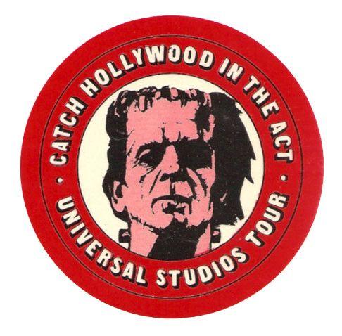 Vintage Universal Logo - Vintage Universal Studios Tour Frankenstein Sticker