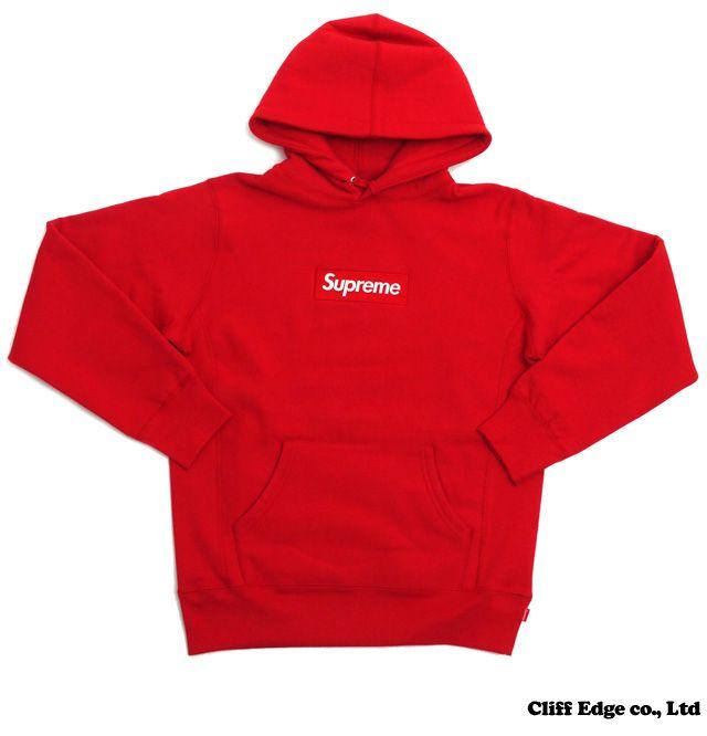 All Red Supreme Box Logo - Cliff Edge: 211 000299 043 RED SUPREME Box Logo Pullover ボックス