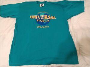 Vintage Universal Logo - Vintage Universal Studios Orlando Escape Reality Globe Logo Aqua ...