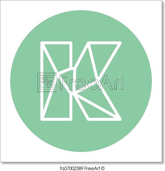 Medicine App Mobile Logo - Free art print of Abstract letter K logo design template. Structure ...