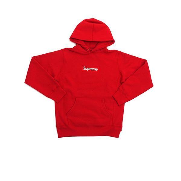 All Red Supreme Box Logo - SUPREME BOX LOGO HOODED SWEATSHIRT 