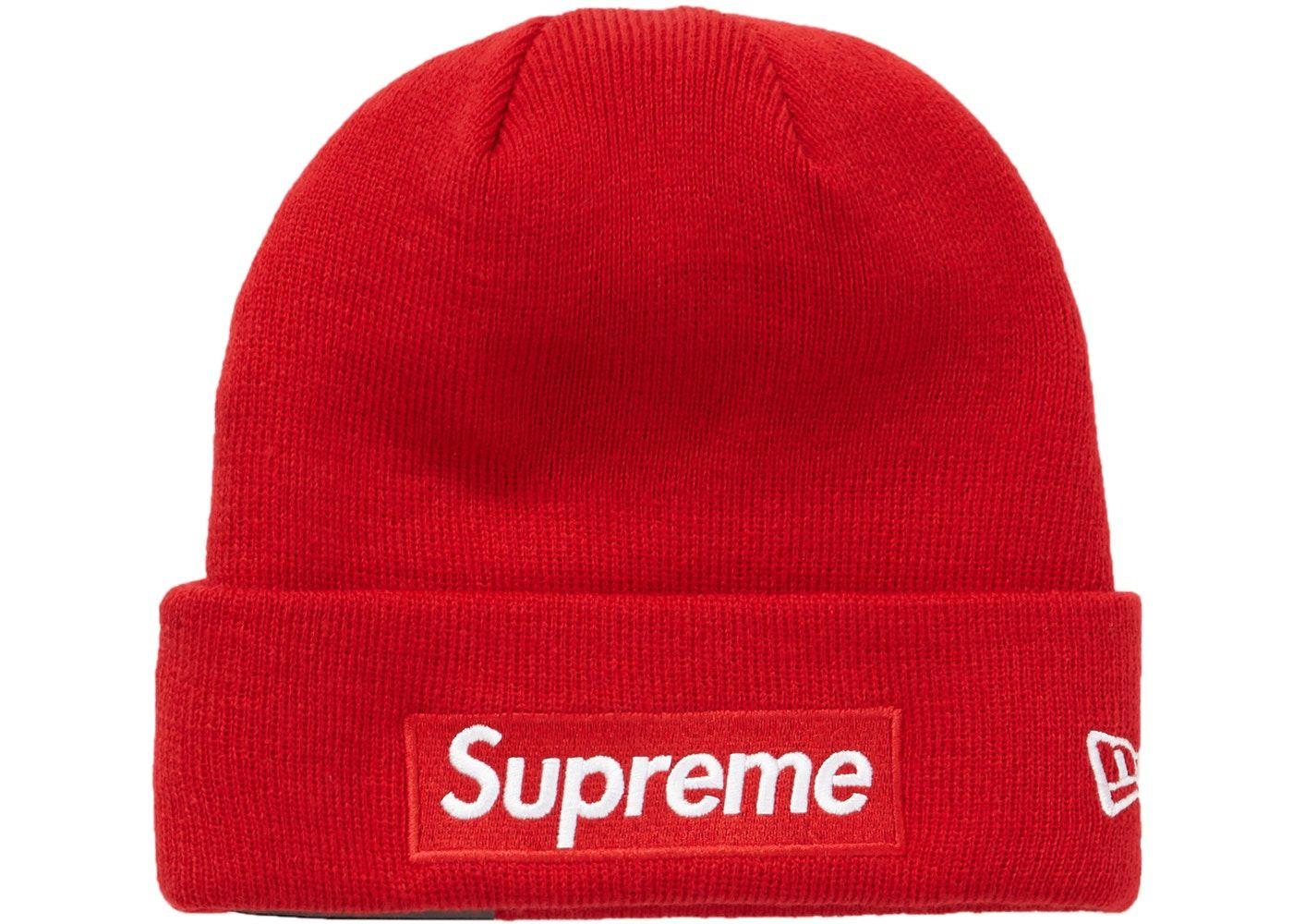 All Red Supreme Box Logo - Supreme New Era Box Logo Beanie (FW18) Red