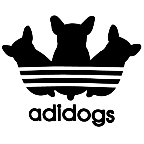 Funny Adidas Logo - Adidogs - Funny Adidas Parody T-Shirt shirt