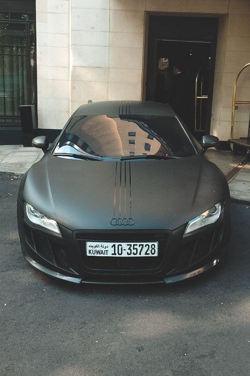 Black Audi R8 Logo - Cool Audi 2017: Audi R8 in matte black with shiny lines from the ...