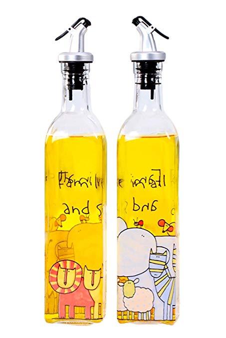 Drip SK Logo - SK Studio Kitchen Oil Vinegar Dispenser Bottle With Drip Free Spouts