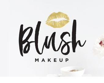 Black and Gold Logo - Makeup Artist Logo Gold Makeup Logo Black and Gold Logo | Etsy