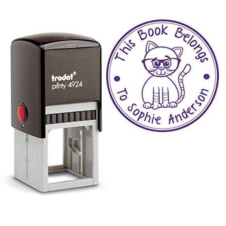 Drip SK Logo - Amazon.com : Purple Ink, Stamp This Book Belongs To Teacher School ...