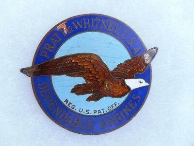 Vintage Pratt and Whitney Logo - VINTAGE PRATT WHITNEY USA Dependable Engines Enamel Medal: Robbins