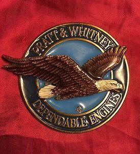 Vintage Pratt and Whitney Logo - Pratt Whitney Dependable Aircraft Engines Emblem Badge Brass ...
