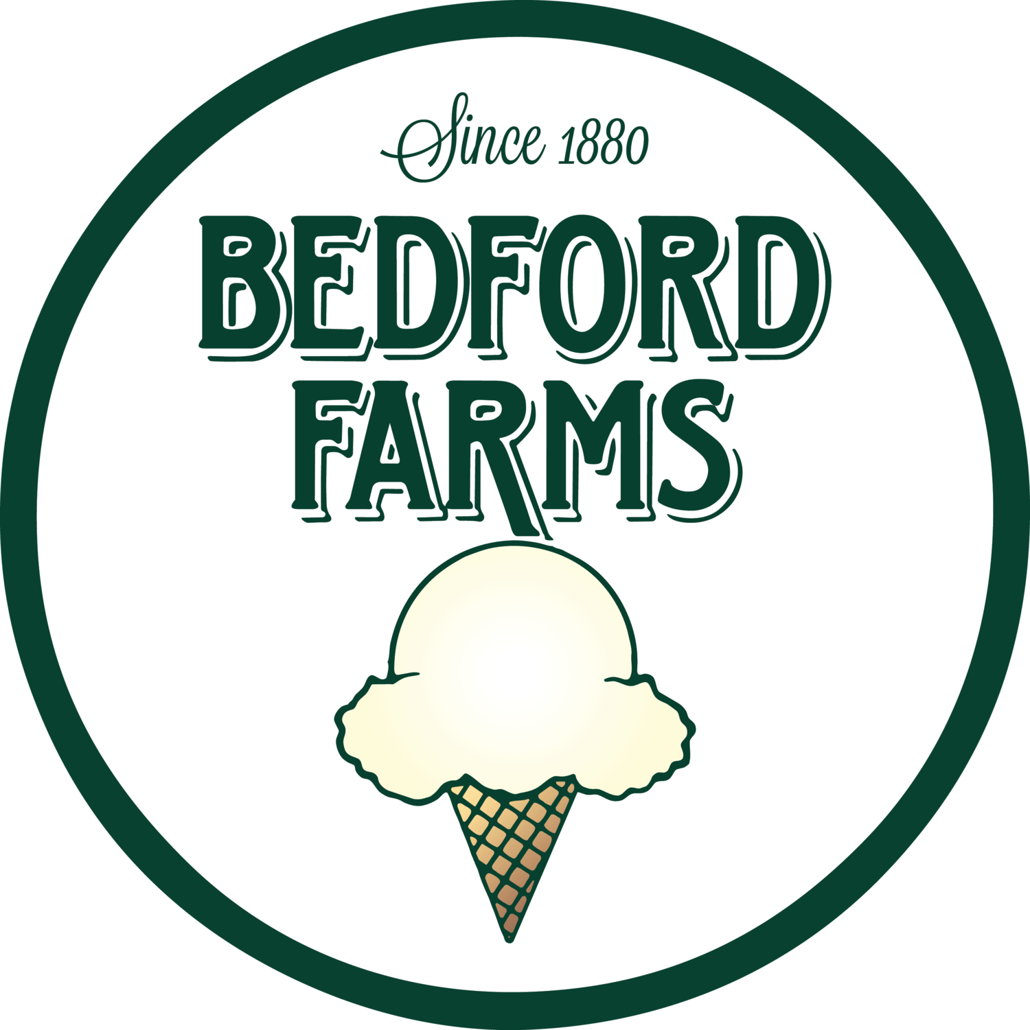 Famous Ice Cream Logo - Bedford Farms Ice Cream