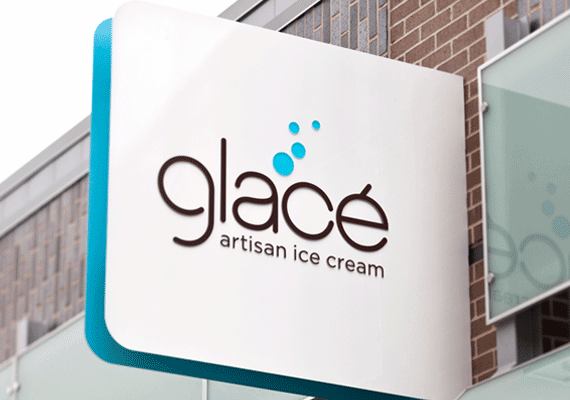 Famous Ice Cream Logo - Glace Artisan Ice Cream