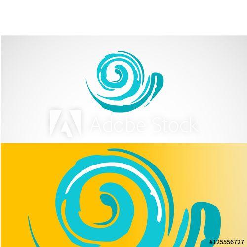 Color Swirl Logo - Color loop logo. Creative color logo. Idea logo. Color swirl logo