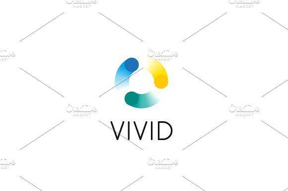 Color Swirl Logo - Abstract circle swirl dots logo design. Universal color vector