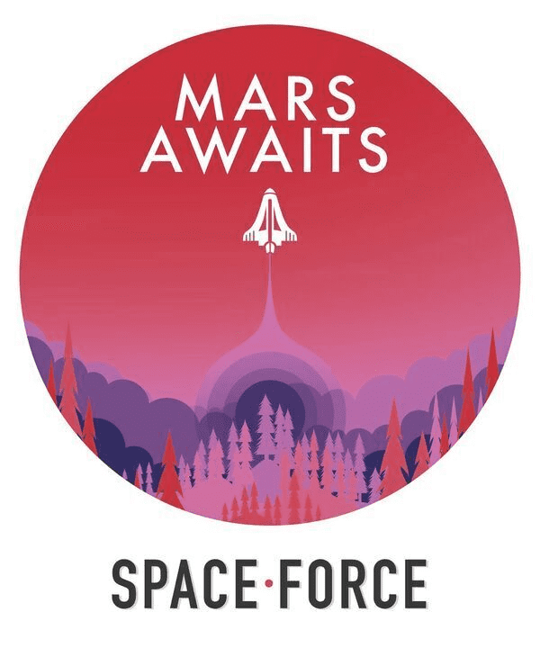 Mars Logo - Mars awaits': Trump supporters to vote on logo for space force ...