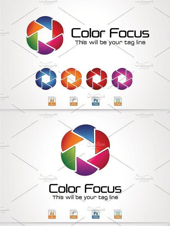 Color Swirl Logo - Color Focus. Swirl Design. Color, Swirl design and Swirls
