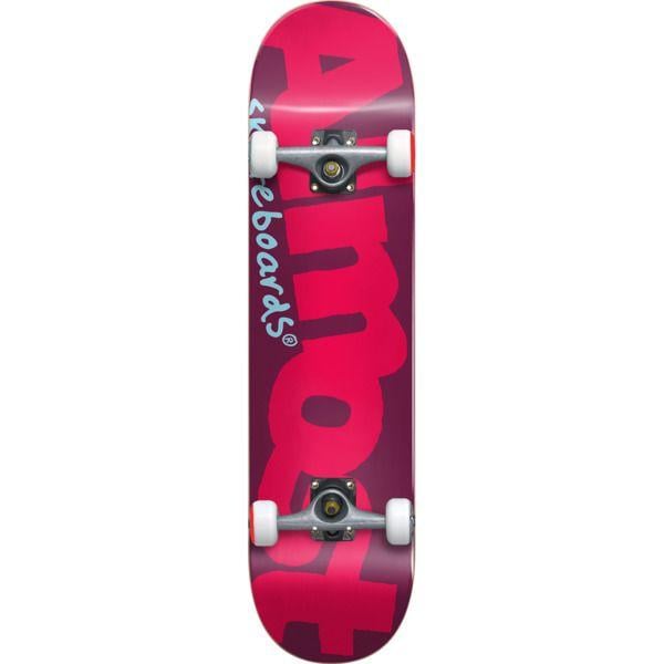 Almost Skateboard Logo - Almost Skateboards Color Logo Red Mini Complete Skateboard - 7.3 x ...